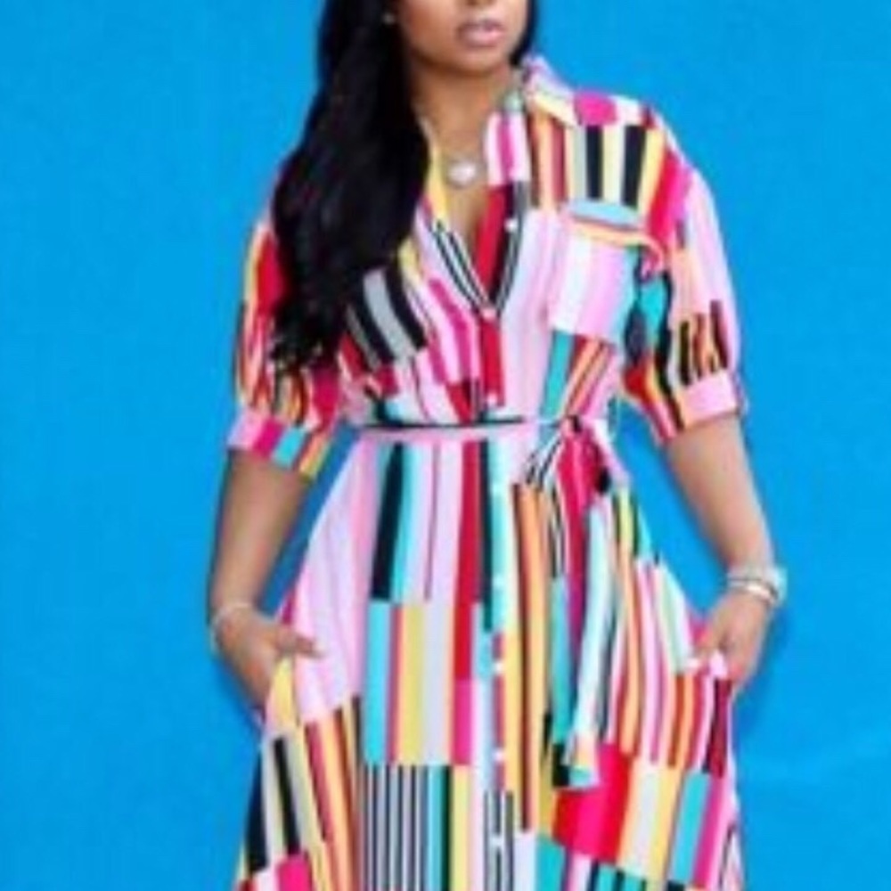 Bohemian Striped Dress